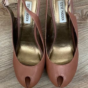 platform peep toe sandals